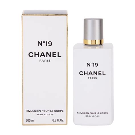 chanel no 19 body lotion.